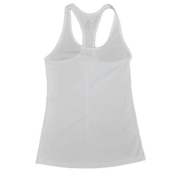 🚨105 Nike Racerback Dri-Fit White Tank Top - Picture 1 of 5